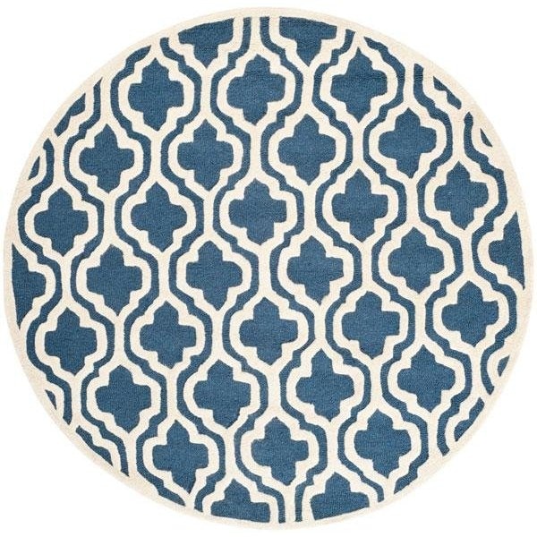 Safavieh Cambridge Small Rectangle RugNavy & Ivory 4 x 6 ft. - CAM132G-4