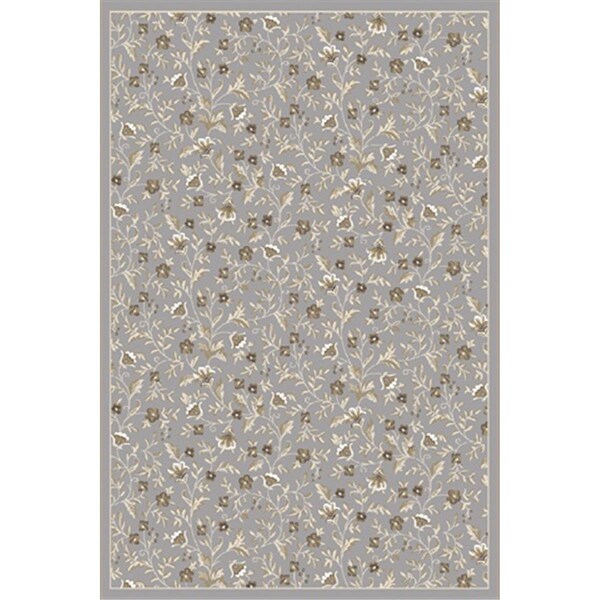 Auric 6674-0034-GREY Pisa Round Grey Traditional Turkey Area Rug, 5 ft. 3 in. - AU2643461