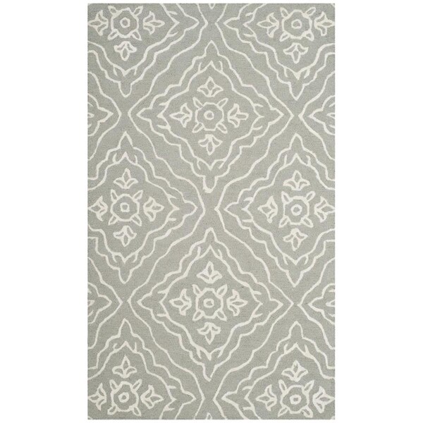 Safavieh Manchester Small Rectangle RugsSlate & Ivory 3 x 5 ft. - MNH524A-3