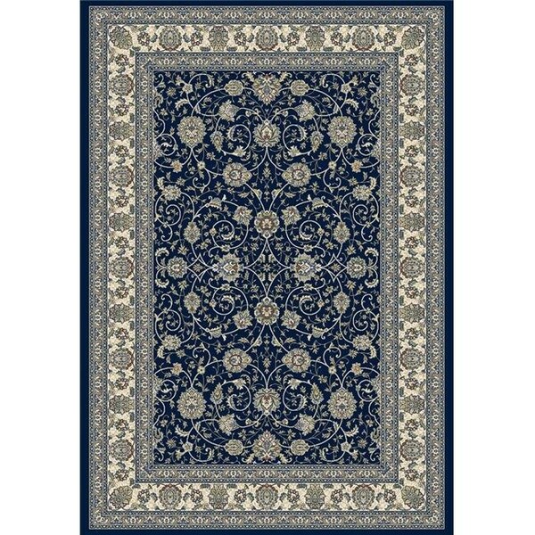 Dynamic Rugs DynamicRugs AN46571203464 57120 Ancient Garden Collection 3.11 x 5.7 in. Traditional Rectangle Rug; Blue & Ivory - AN46571203464