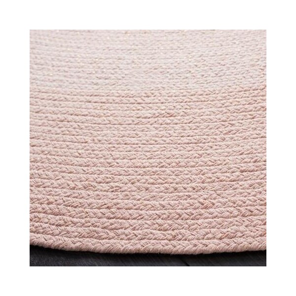 Safavieh 3 x 3 ft. Cape Cod Round Area Rug, Pink - CAP242U-3R