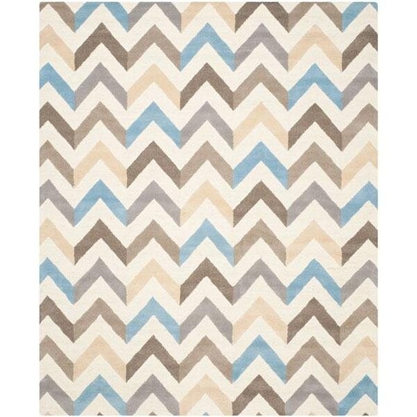 Safavieh Cambridge Hand Tufted Small Rectangle Rug- IVORY - GREY- 4 x 6 ft. - CAM580B-4