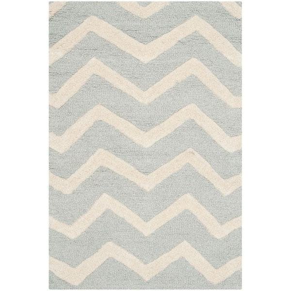 Safavieh Cambridge Hand Tufted Runner Rug- Grey - Ivory- 2 ft. 6 in. x 6 ft. - CAM714G-26