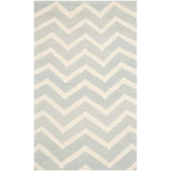 Safavieh Cambridge Hand Tufted Runner Rug- Grey - Ivory- 2 ft. 6 in. x 6 ft. - CAM714G-26