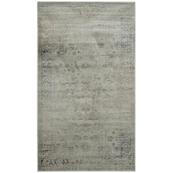 Safavieh Vintage Small Rectangle Area Rug, Light Blue - 4 ft. x 5 ft.-7 in. - VTG120-7660-4