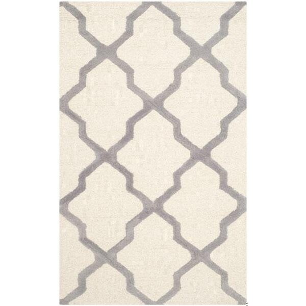 Safavieh Cambridge Hand Tufted Accent Rug- Ivory - Silver- 2 x 3 ft. - CAM121Y-2
