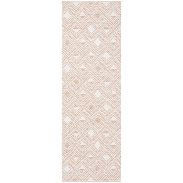 Safavieh Montauk Runner Rug, Peach and Ivory - 2 ft.-3 in. x 7 ft. - MTK614O-27