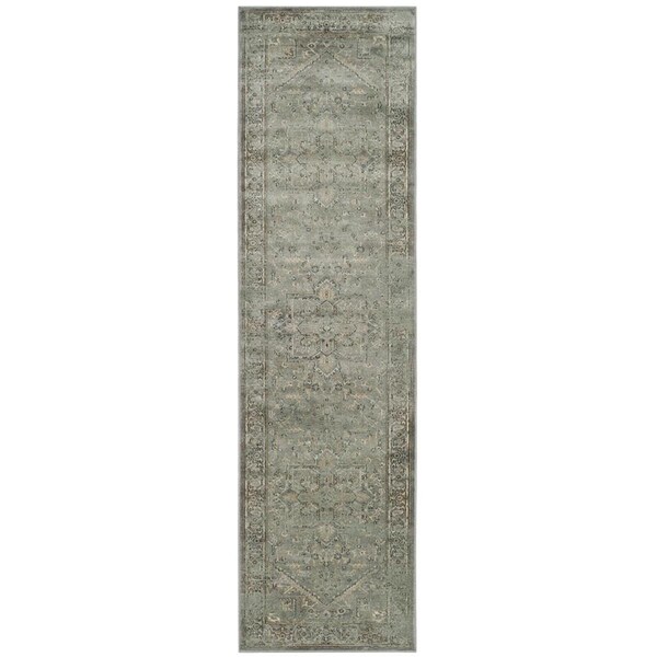 Safavieh Vintage Power Loomed Runner Rug, Grey and Multicolor - 2 ft.-2 in. x 8 ft. - VTG114-2770-28