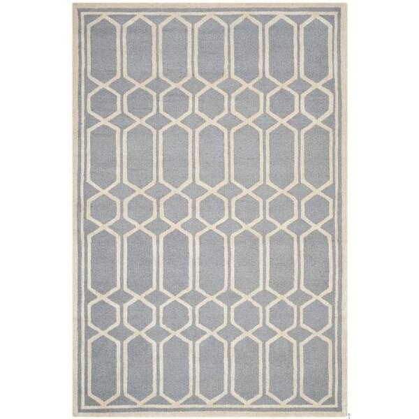 Safavieh Cambridge Rectangle Hand Tufted Rug, Silver and Ivory - 4 x 6 ft. - CAM138D-4