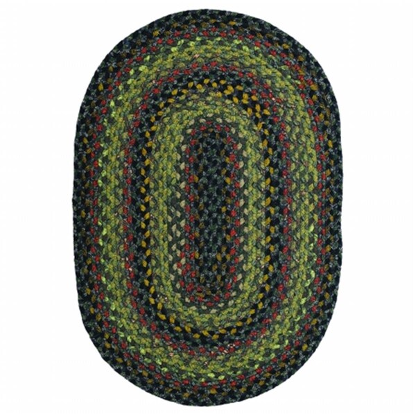 Homespice Decor Cotton Braided Rugs 27x45 Enigma Oval - 400093