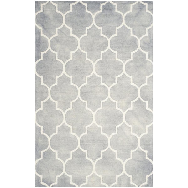 Safavieh Dip Dye Hand Tufted Rectangle Rug- Grey - Ivory- 2 x 3 ft. - DDY535C-2