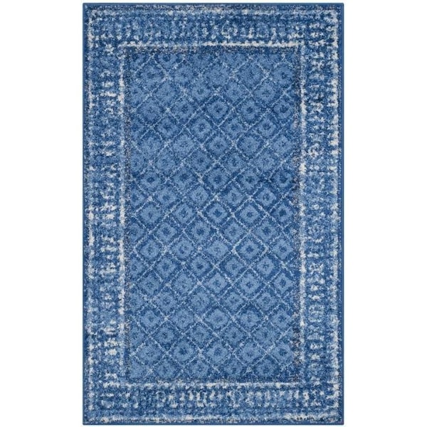 Safavieh Adirondack Power Loomed Rectangle Rug- Light Blue - Dark Blue- 2 Ft. 6 In. X 8 Ft. - ADR110F-28