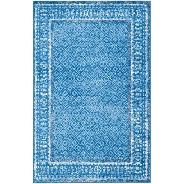 Safavieh Adirondack Power Loomed Rectangle Rug- Light Blue - Dark Blue- 2 Ft. 6 In. X 8 Ft. - ADR110F-28