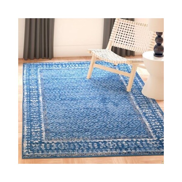 Safavieh Adirondack Power Loomed Rectangle Rug- Light Blue - Dark Blue- 2 Ft. 6 In. X 8 Ft. - ADR110F-28