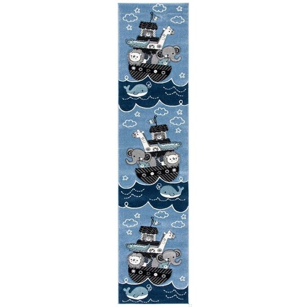 Safavieh 5 x 8 ft. Medium Rectangle Casablanca Hand Tufted RugBlue & Ivory - CSB806B-5