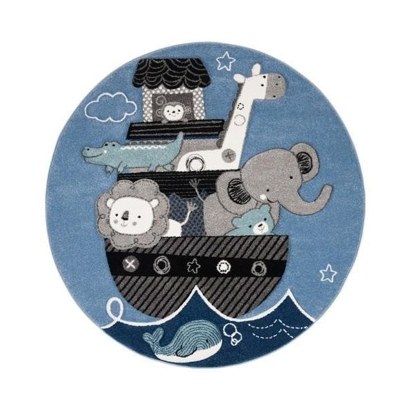 Safavieh 5 x 8 ft. Medium Rectangle Casablanca Hand Tufted RugBlue & Ivory - CSB806B-5