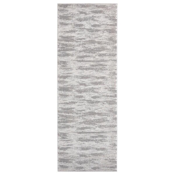 Manmade Cascades Salish Silver Runner Rug, 2 ft. 7 in. x 7 ft. 2 in. - MA2625742