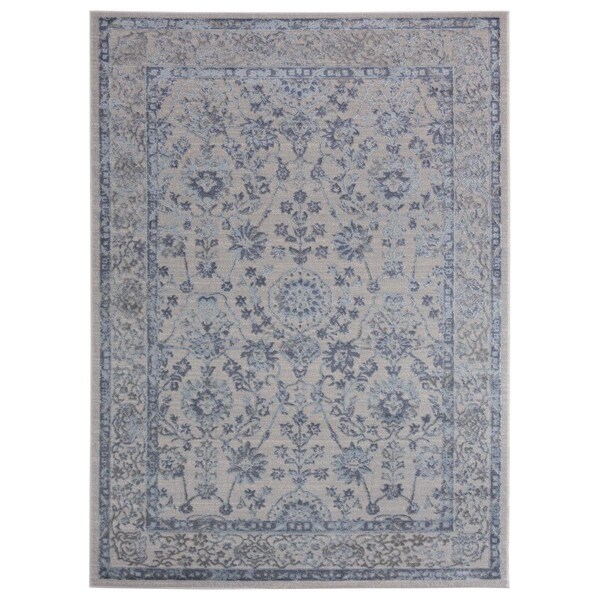 United Weavers Of America Cascades Shasta Blue Area Rectangle Rug, 7 ft. 10 in. x 10 ft. 6 in. - 2601 10260 912