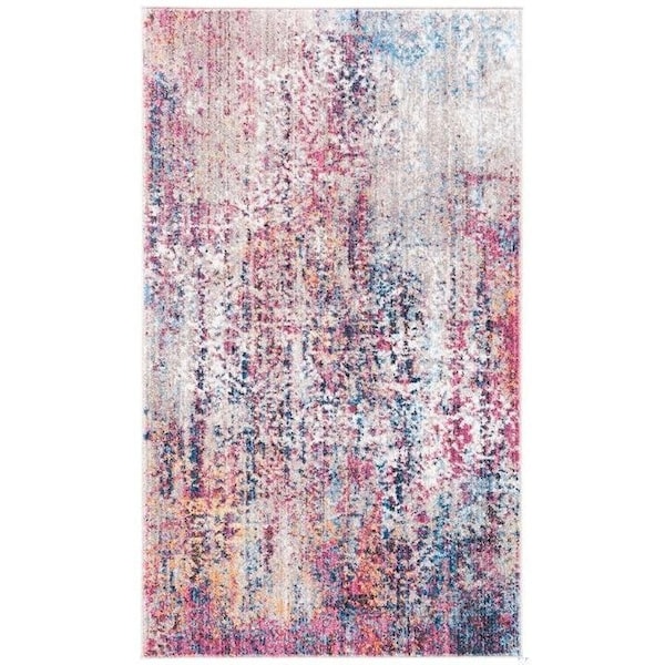 Safavieh 4 x 6 ft. Bristol Rectangle Power Loomed Rug Pink & Multicolor - BTL485U-4