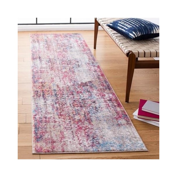 Safavieh 4 x 6 ft. Bristol Rectangle Power Loomed Rug Pink & Multicolor - BTL485U-4