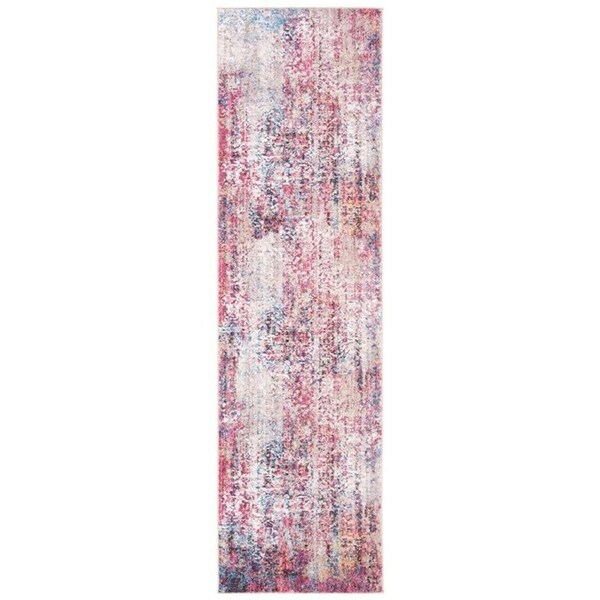 Safavieh 4 x 6 ft. Bristol Rectangle Power Loomed Rug Pink & Multicolor - BTL485U-4