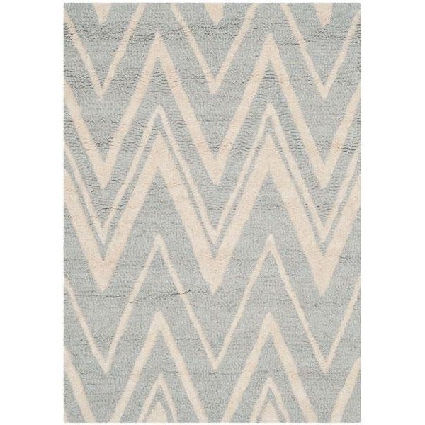 Safavieh 2 x 3 ft. Cambridge Hand Tufted Accent Area RugGrey & Ivory - CAM711G-2