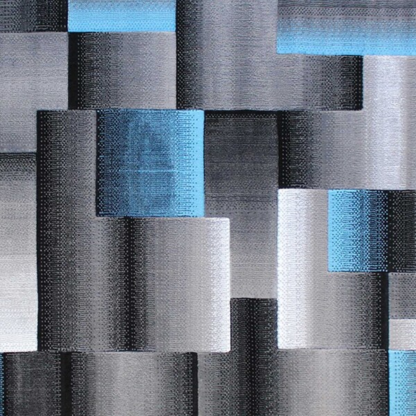 Flash Furniture Blue 8' x 10' Modern Color Blocked Area Rug - ACD-RGTRZ861-810-BL-GG
