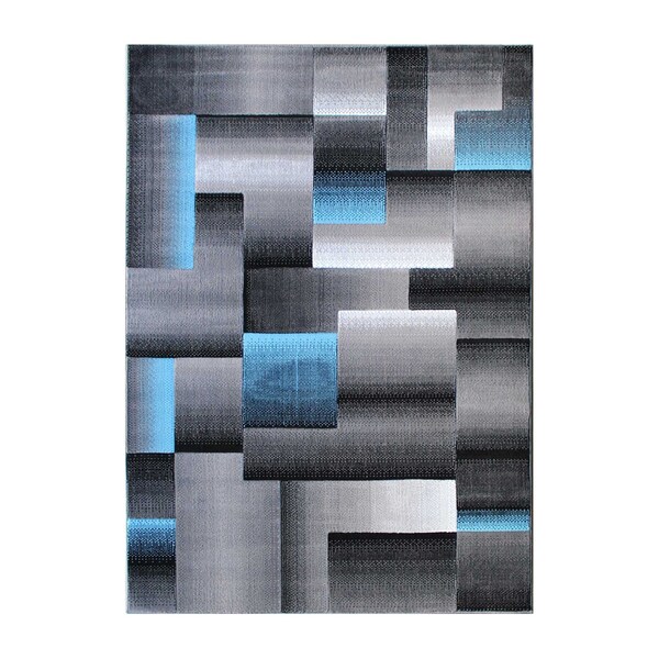 Flash Furniture Blue 8' x 10' Modern Color Blocked Area Rug - ACD-RGTRZ861-810-BL-GG