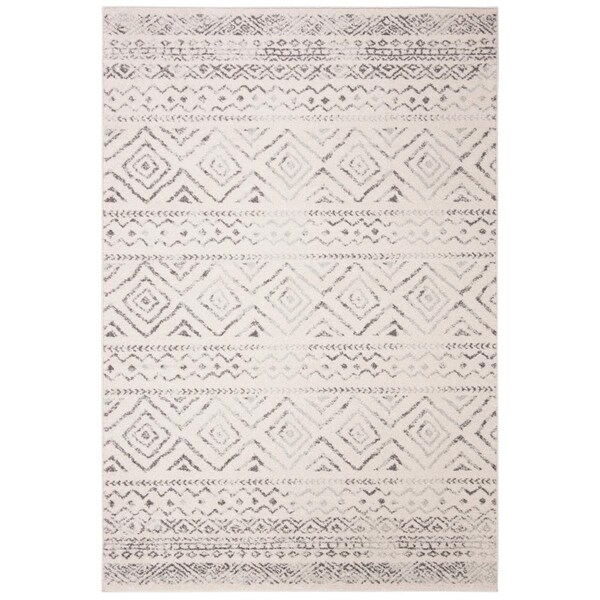 Safavieh 2 x 19 ft. Tulum Power Loomed Accent Area Rug Ivory & Grey - TUL267A-219