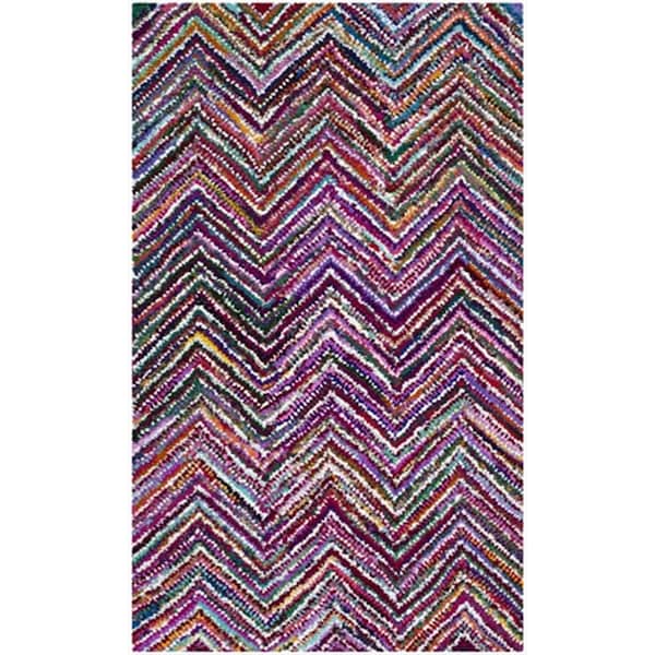 Safavieh 2 ft. 3 in. x 3 ft. 9 in. Runner Contemporary Nantucket Multicolor Hand Tufted Rug - NAN311A-23