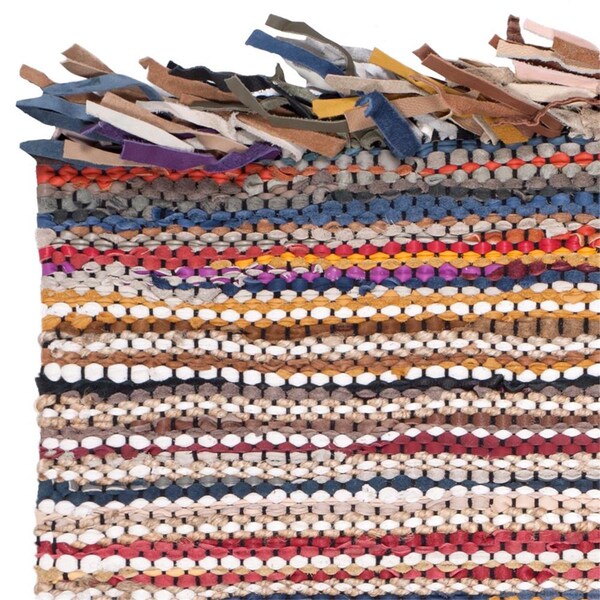 Safavieh Vintage Leather Hand Woven Runner Rug, Multicolor - 2 ft.-3 in. x 6 ft. - VTL373E-26