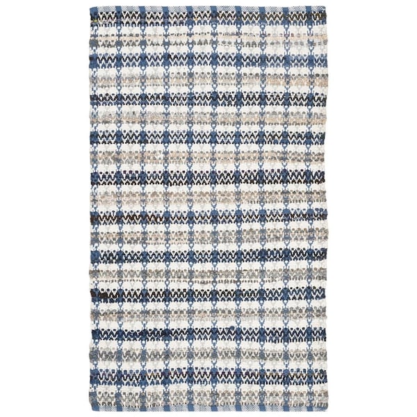 Safavieh Montauk Hand Woven Rectangle Area Rug, Blue and Multicolor - 3 x 5 ft. - MTK950B-3