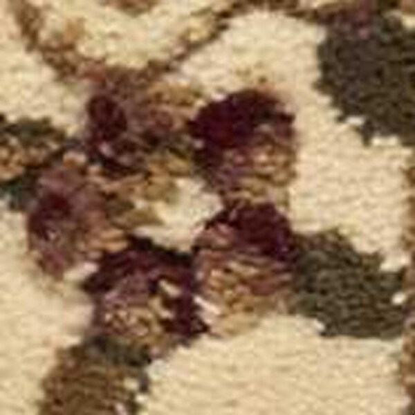 Homeroots 2 ft. 2 in. x 7 ft. 11 in. Runner Polypropylene Plum & Ivory Area Rug - 353677