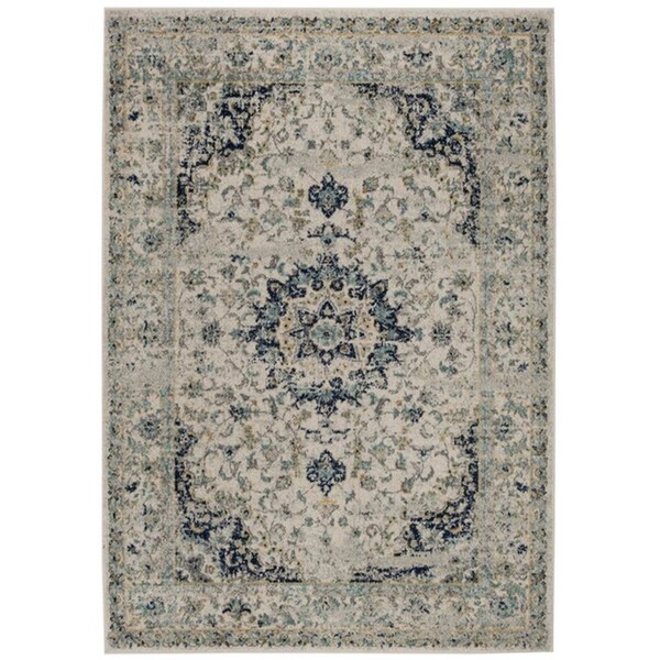 Safavieh 2 ft. 3 in. x 6 ft. Madison Rectangle Power-Loomed Rug Ivory & Blue - MAD155M-26