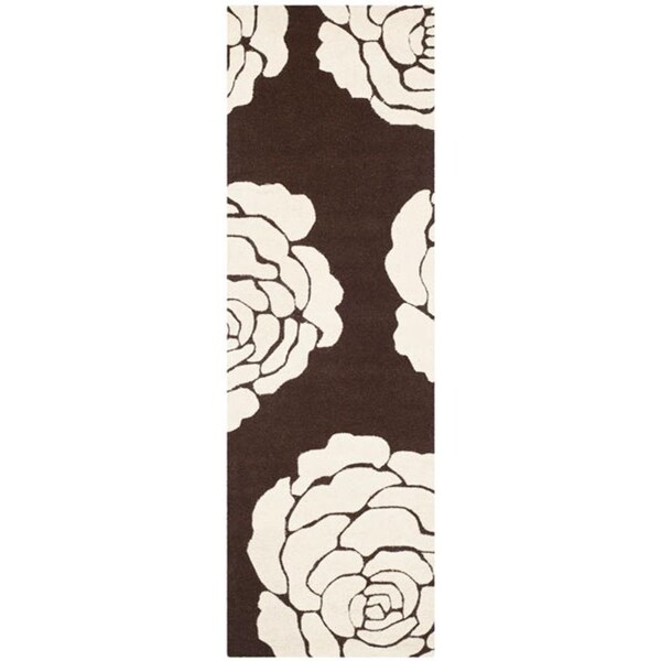 Safavieh 2 x 3 ft. Cambridge Hand Tufted Accent Area RugBrown & Ivory - CAM782R-2