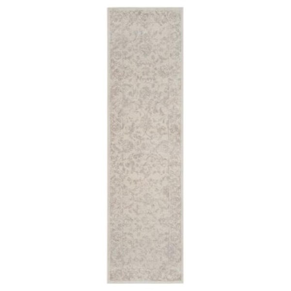 Safavieh 2 ft.-3 in. x 12 ft. Carnegie Power Loomed Runner RugCream & Light Grey - CNG621C-212