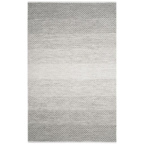 Safavieh 4 x 6 ft. Small Rectangle Montauk Hand Woven RugLight Grey & Ivory - MTK601K-4