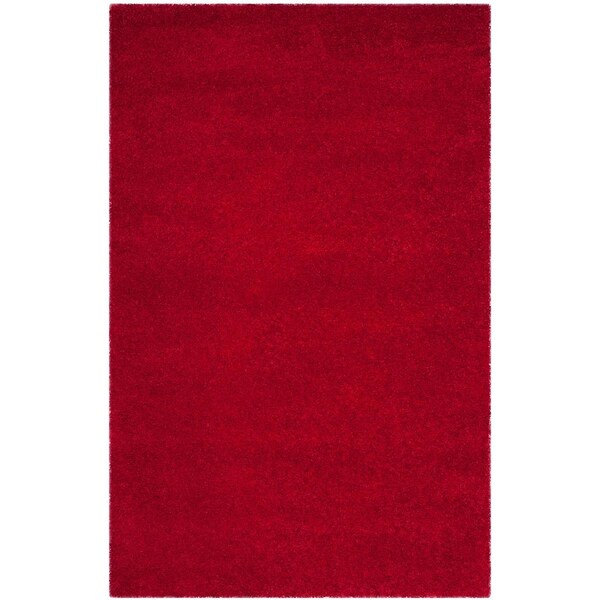Safavieh Contemporary Square Premium Shag RugRed 3 x 3 ft. - SG180-4040-3SQ