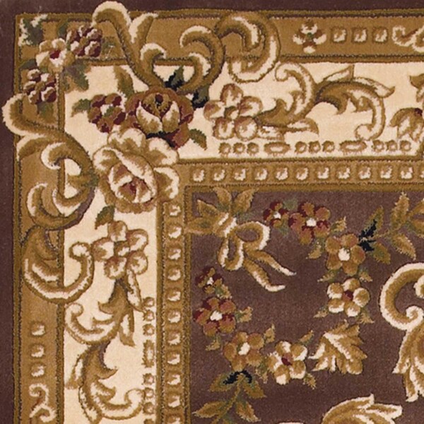 Homeroots 20 x 31 in. Polypropylene Plum & Ivory Area Rug - 353197
