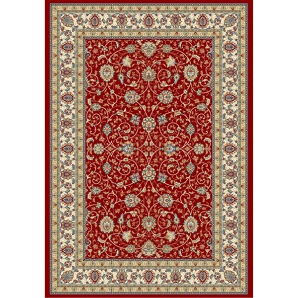 Dynamic Rugs Ancient Garden 5 ft. 3 in. x 7 ft. 7 in. 57120-1464 Rug - Red/Ivory - AN69571201464