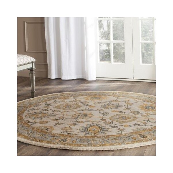 Safavieh 2 Ft. - 3 In. x 8 Ft. Runner- Traditional Classic Ivory And Light Blue Hand Tufted Rug - CL934B-28