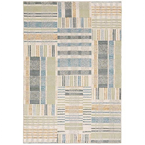 Oriental Weavers 2 ft. 3 in. x 8 ft. Atlas 752E0 Runner Area RugBlue - A752E0067253ST