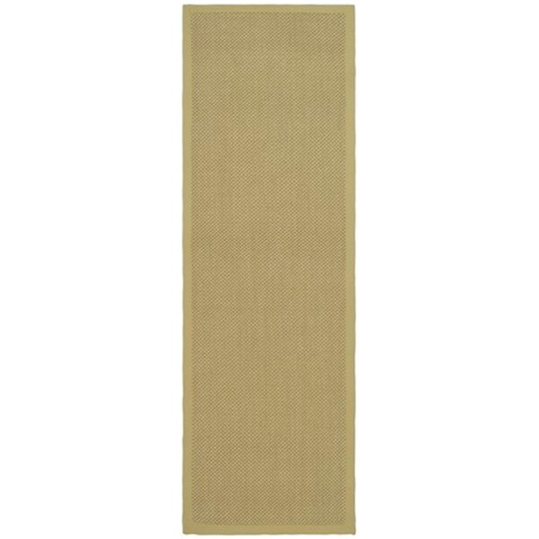 Safavieh Natural Fiber Power Loomed Runner Rug- Maize - Wheat- 2 ft. 6 in. x 4 ft. - NF443A-24