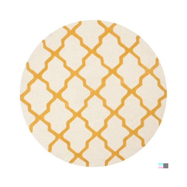Safavieh Cambridge Hand Tufted Small Rectangle Rug- Ivory - Gold- 3 x 5 ft. - CAM121U-3