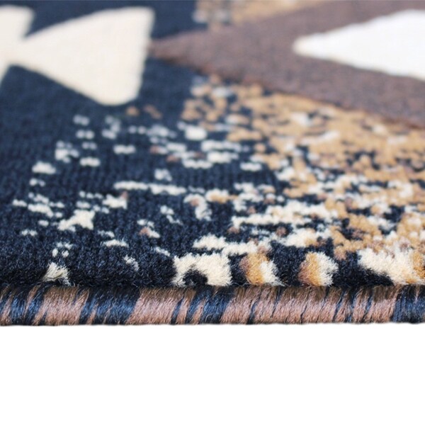 Flash Furniture 8' x 10' Black Rustic Southwest Style Area Rug - ACD-RGY9S1-810-BK-GG