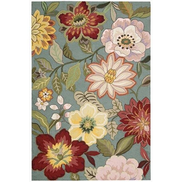 Nourison Nourison 10442 Fantasy Area Rug Collection Aqua 3 ft 6 in. x 5 ft 6 in. Rectangle - 99446104427