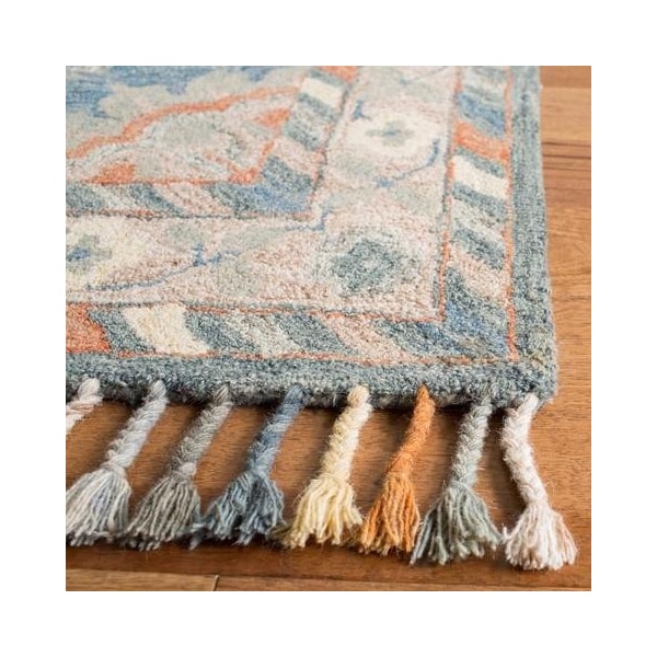 Safavieh Aspen Hand Tufted Runner RugBlue & Rust 2 ft. 3 in. x 7 ft. - APN123A-27