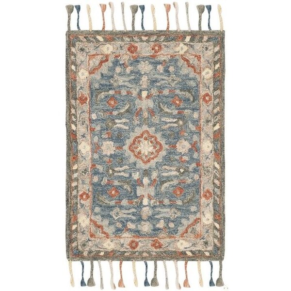 Safavieh Aspen Hand Tufted Runner RugBlue & Rust 2 ft. 3 in. x 7 ft. - APN123A-27