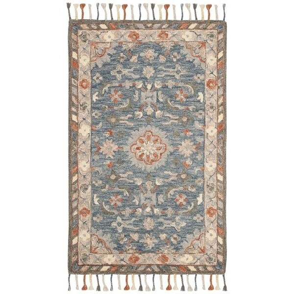 Safavieh Aspen Hand Tufted Runner RugBlue & Rust 2 ft. 3 in. x 7 ft. - APN123A-27