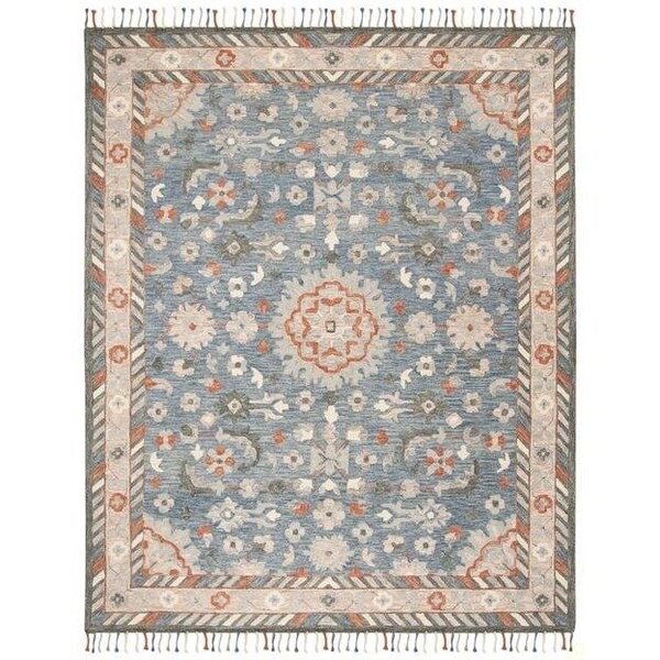 Safavieh Aspen Hand Tufted Runner RugBlue & Rust 2 ft. 3 in. x 7 ft. - APN123A-27